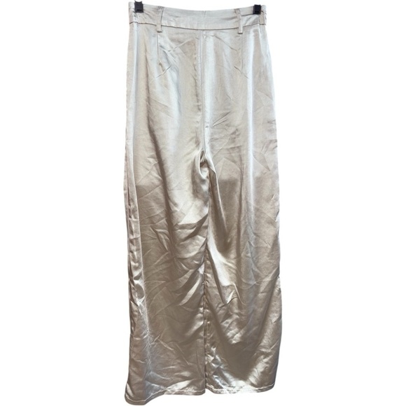 Princess Polly Cream Wide Leg Jumpsuit - Picture 3 of 4